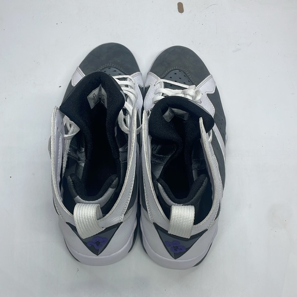 Men’s Air Jordan 7 Retro White/Gray/Purple CU9307-100 USED Size 9.5 without box - Picture 5 of 11